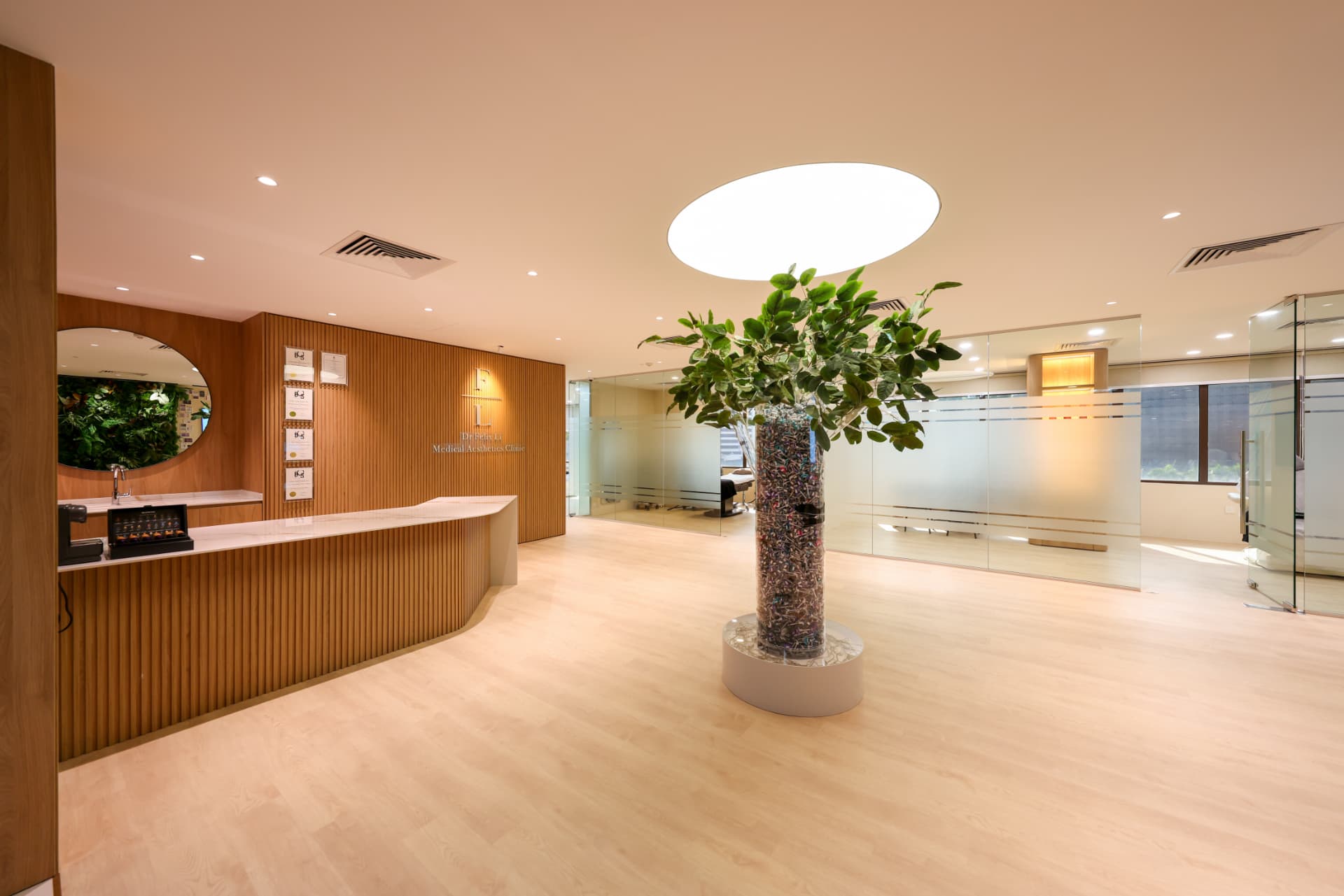 Reception lobby of Dr Felix Li Medical Aesthetics Clinic